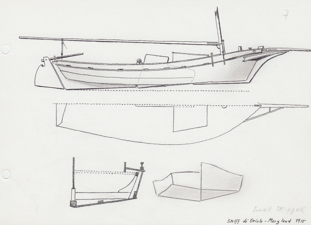 216 Maryland - 1915 - skiff di Oriole